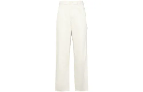 UNIQLO Jeans Unisex Ivory Moderate Straight Fit Pants