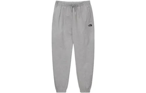 THE NORTH FACE Knitted Sweatpants Men's Gray Moderate Straight Fit Pants