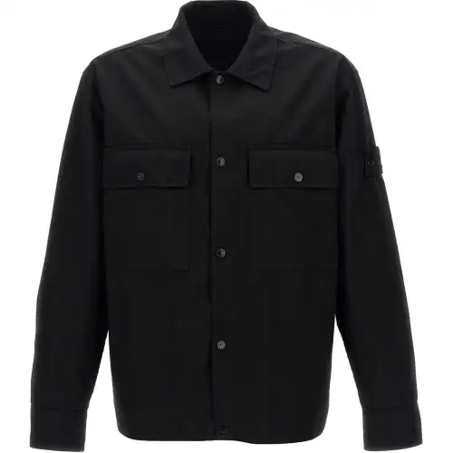STONE ISLAND Logo Patch Overshirt