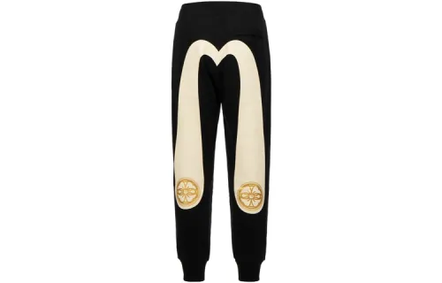 EVISU Knitted Sweatpants Men's Black