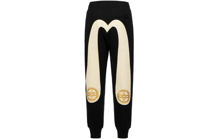 EVISU Knitted Sweatpants Men's Black