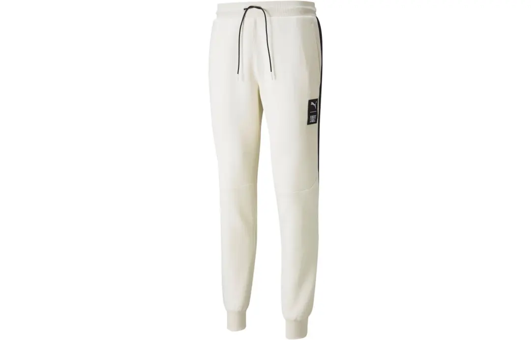 PUMA Knitted Sweatpants Men's Ivory White