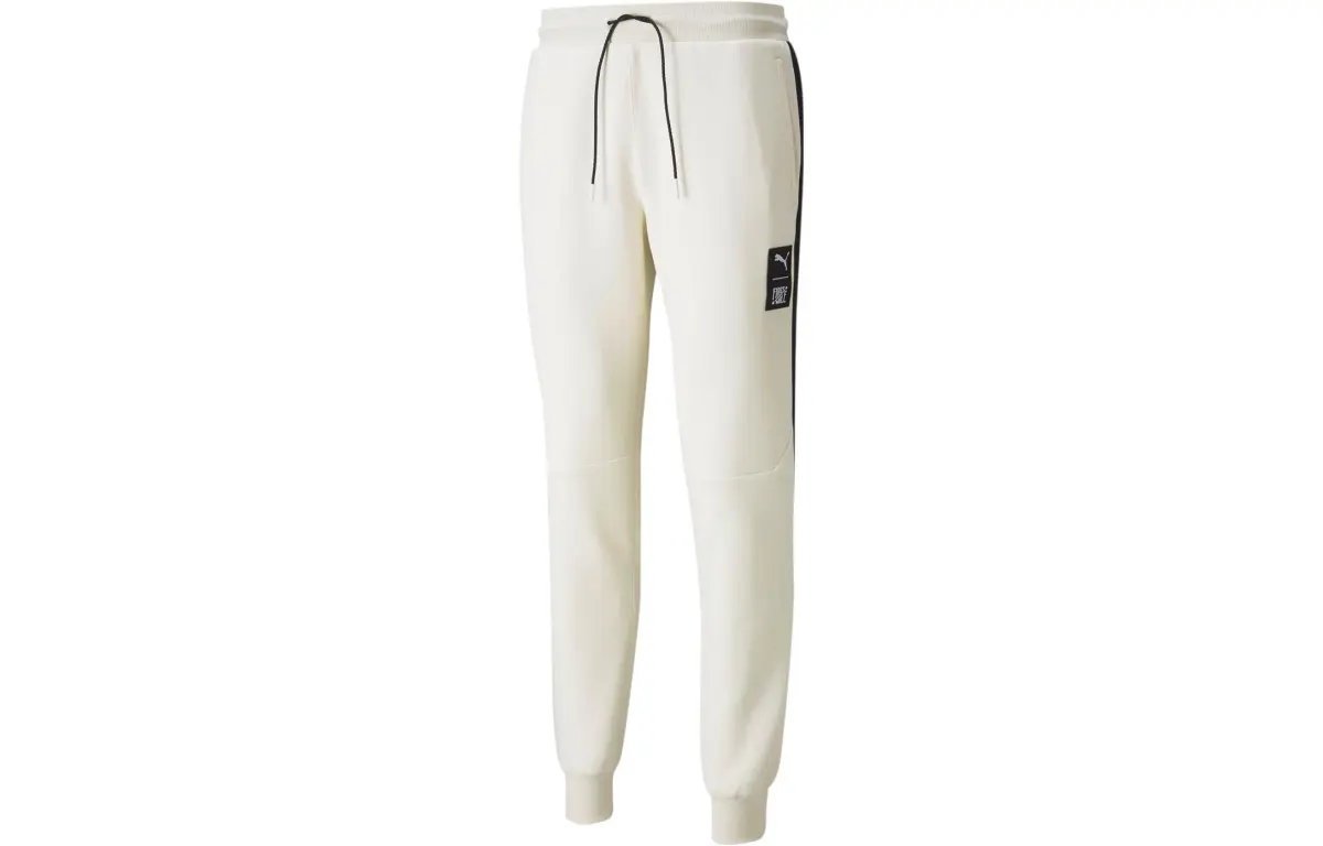 PUMA Knitted Sweatpants Men's Ivory White