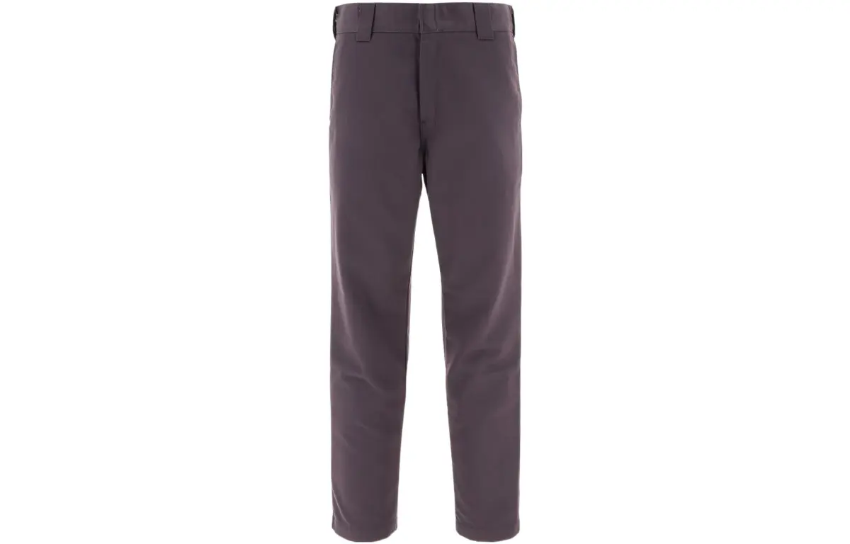 Carhartt WIP Casual Pants Men's Gray Purple Moderate Straight Fit Pants
