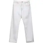 PRADA Jeans Men's White Moderate Straight Fit Pants