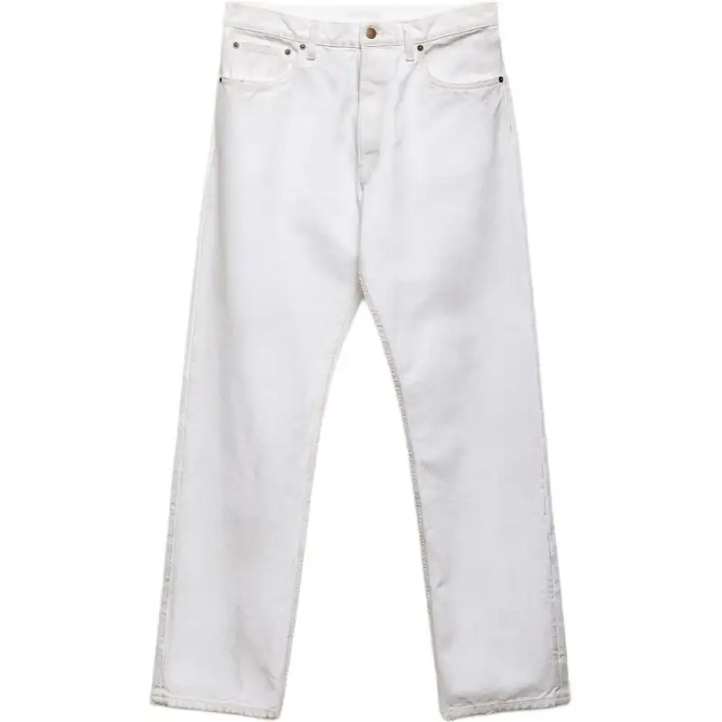 PRADA Jeans Men's White Moderate Straight Fit Pants