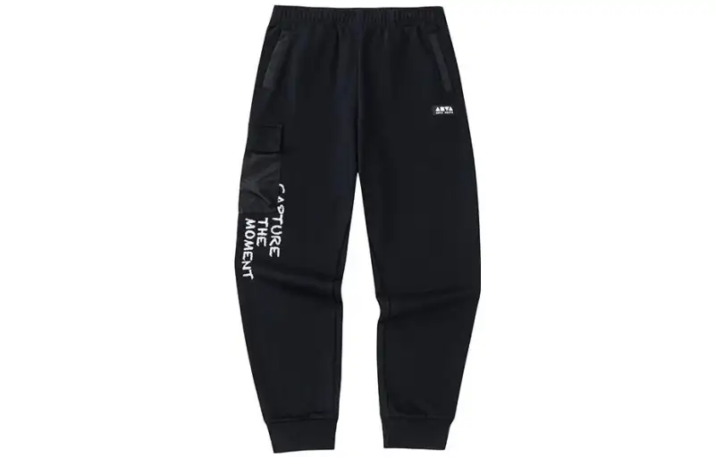 Anta Life Collection Knitted Sweatpants Men's Basic Black