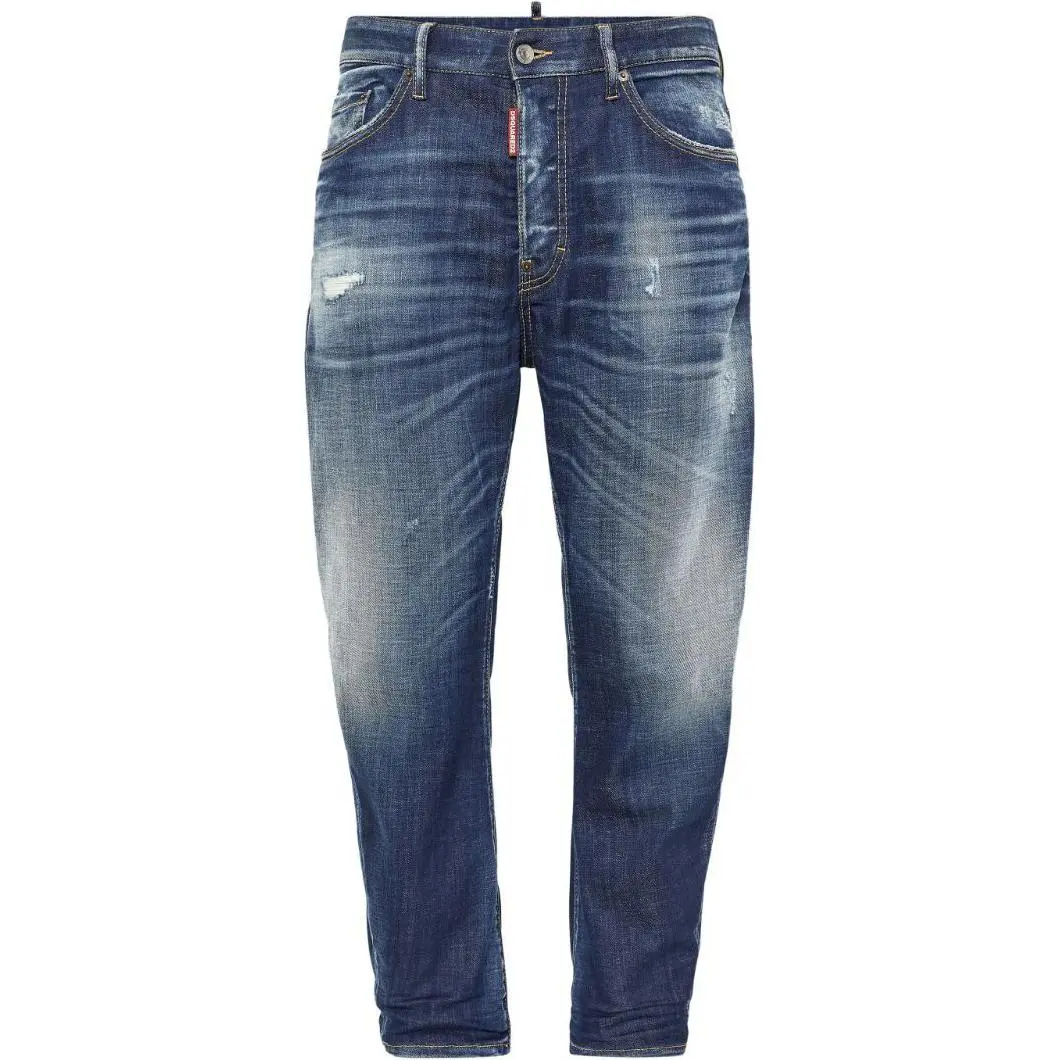 Dsquared2 Distressed Straight Leg Jeans