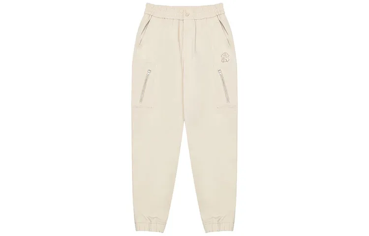 MLB Casual Pants Men's Beige Moderate Cuffed Pants
