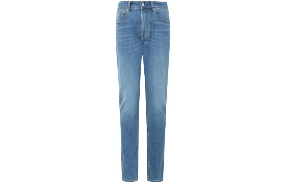 Calvin Klein Jeans Men's Blue Moderate Tapered Pants