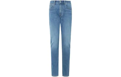 Calvin Klein Jeans Men's Blue Moderate Tapered Pants
