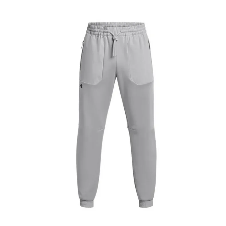 Under Armour Swacket Knitted Sweatpants Men's Gray Moderate Cuffed Pants