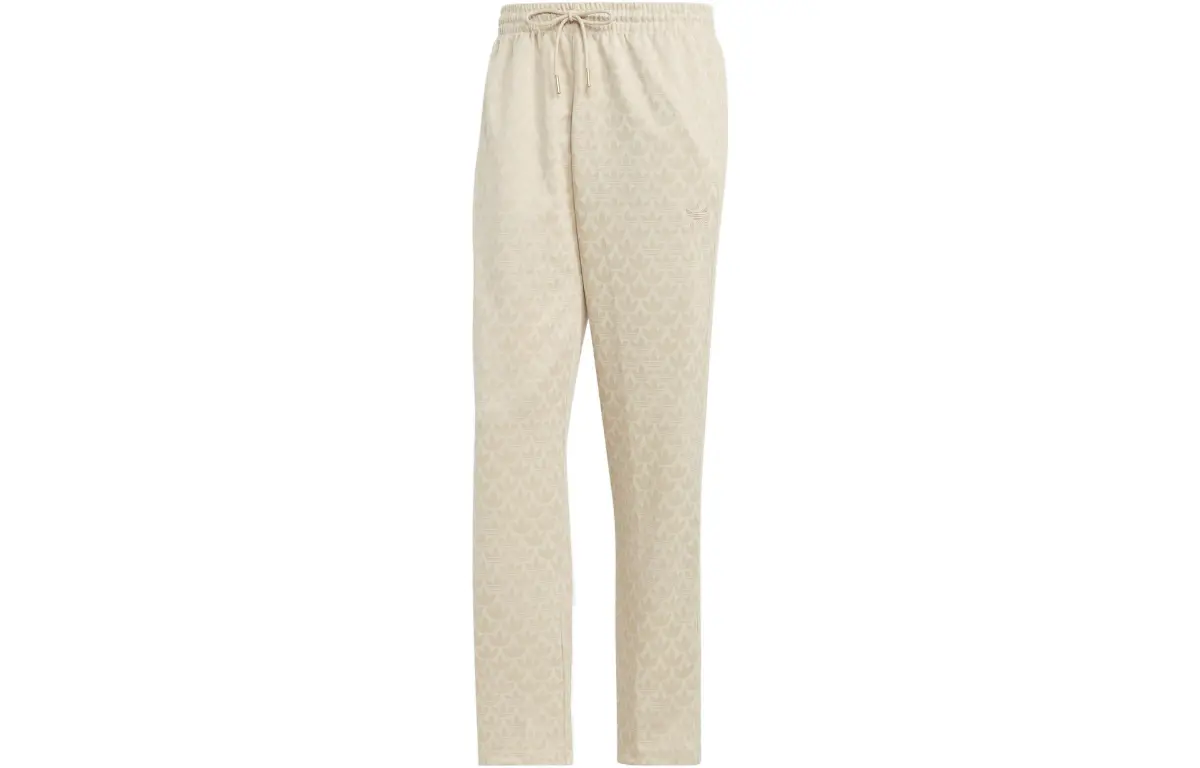 Adidas Originals GRAPHICS MONOGRAM Knitted Sweatpants Men's Ecru