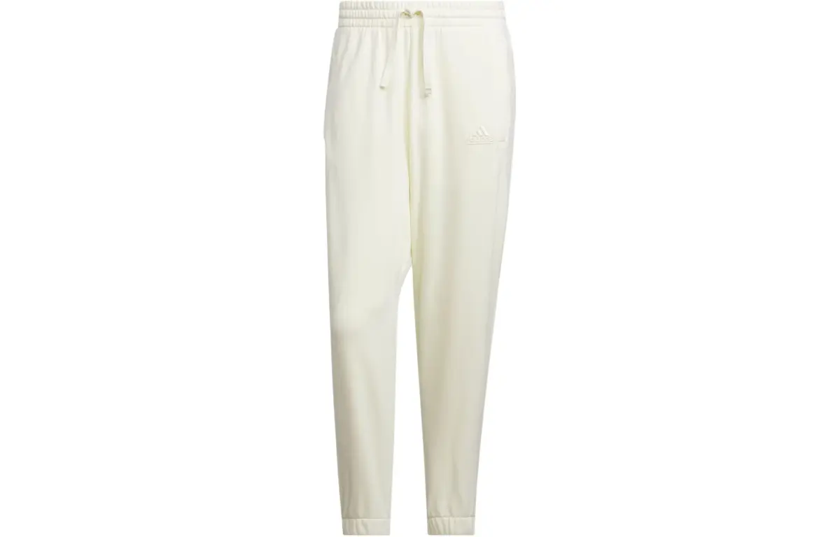 Adidas Heavy French Terry Pants Knitted Sweatpants Men's Ecru