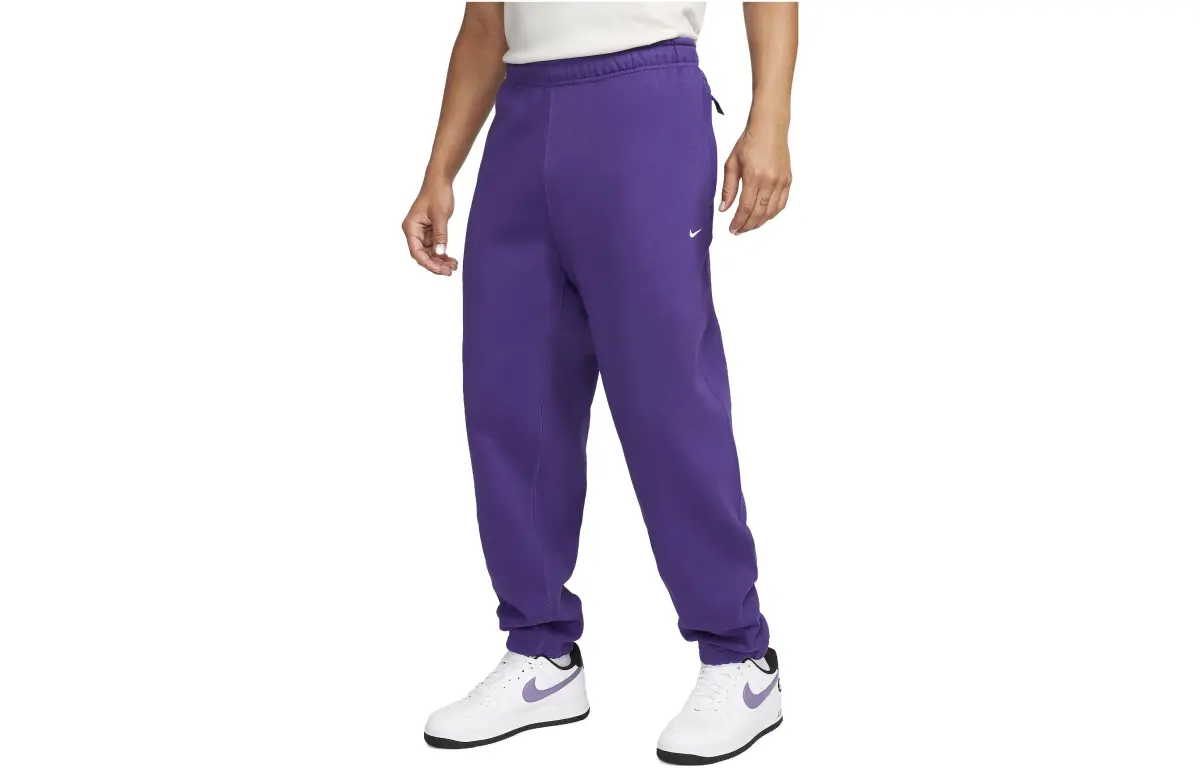 Nike Solo Swoosh Knitted Sweatpants Men's Purple
