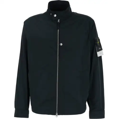 STONE ISLAND Logo Patch Zipped Jacket