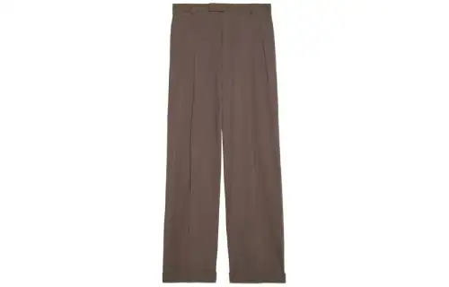 GUCCI Wool GUCCI Label Trousers