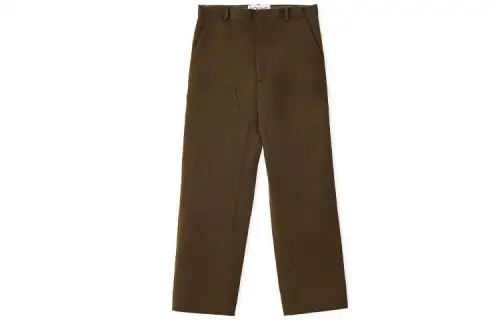 LOEWE FW22 Casual Pants Men's Dark Olive Green