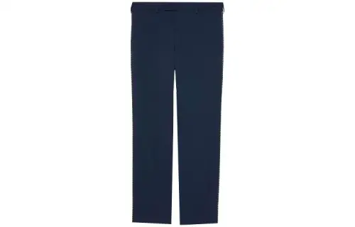 GUCCI Casual Pants Men's Blue Moderate Straight Fit Pants