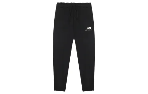 New Balance Knitted Sweatpants Men's Black Moderate Cuffed Pants