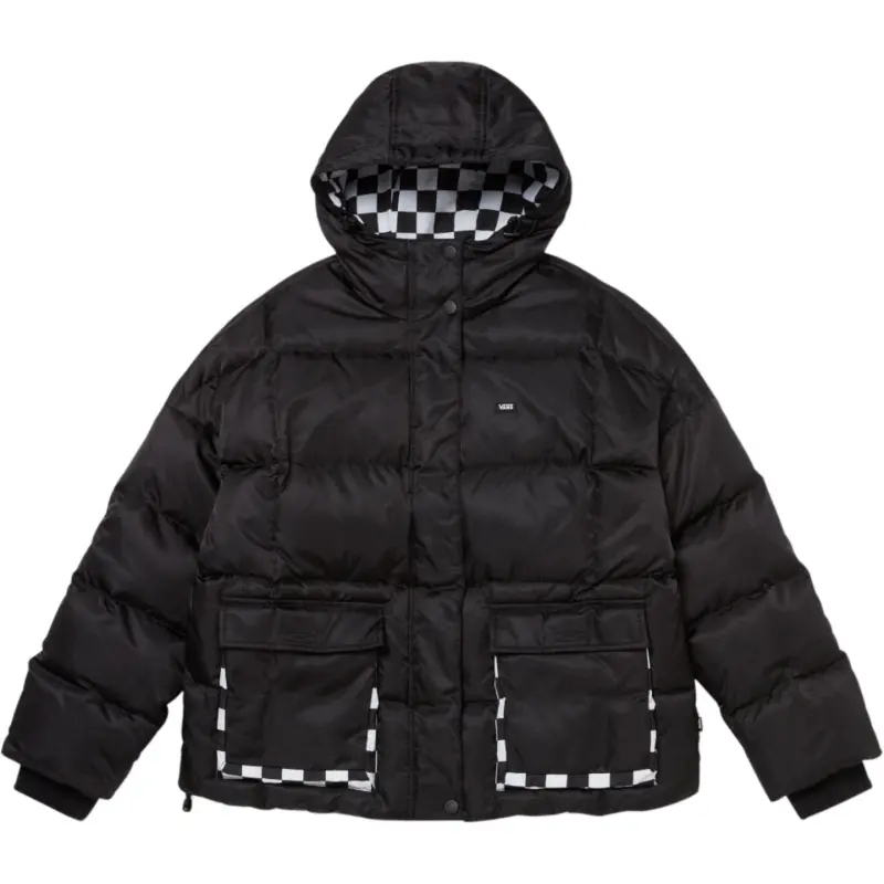 Vans Down Jackets Unisex Black Hooded Moderate Other