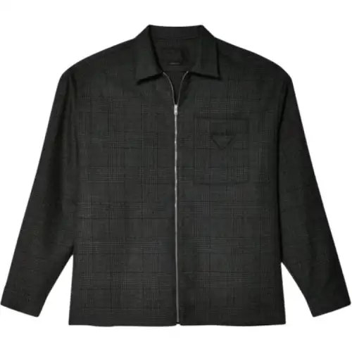 PRADA Checked Zipped Shirt