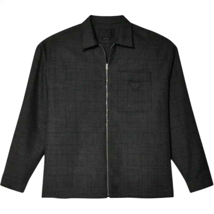 PRADA Checked Zipped Shirt
