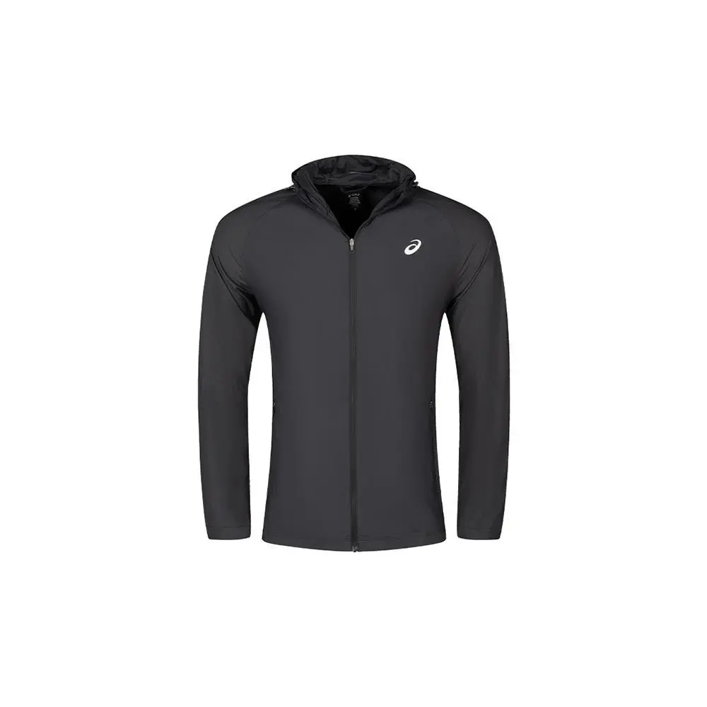ASICS Jackets Men's Black Hooded Moderate Other