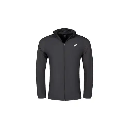 ASICS Jackets Men's Black Hooded Moderate Other