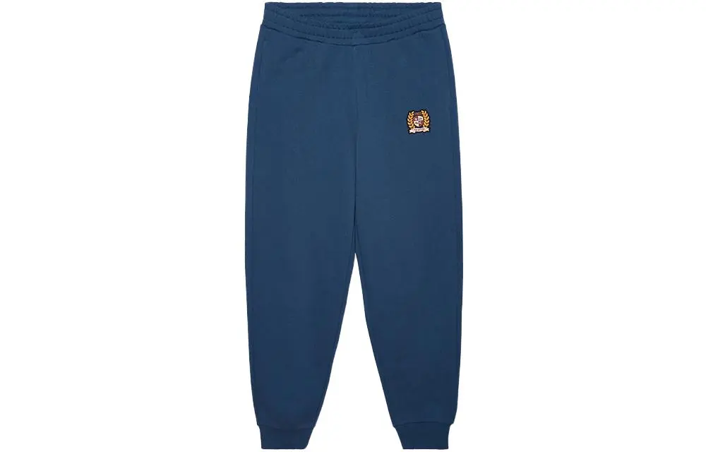 New Era Knitted Sweatpants Unisex Navy Blue Moderate Cuffed Pants