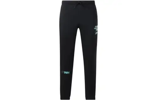 Reebok Knitted Sweatpants Men's Black Moderate Straight Fit Pants