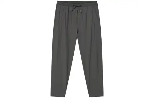 Reebok Knitted Sweatpants Men's Carbon Black Moderate Straight Fit Pants