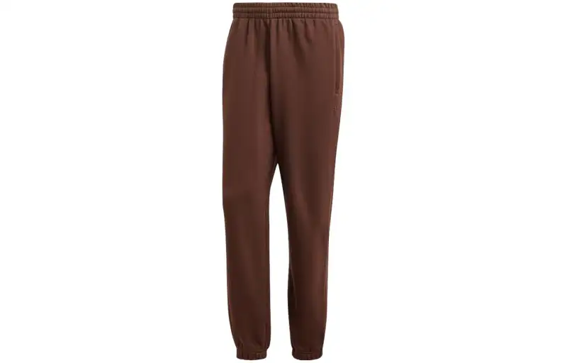 Adidas Originals Knitted Sweatpants Men's Dark Brown Moderate Cuffed Pants