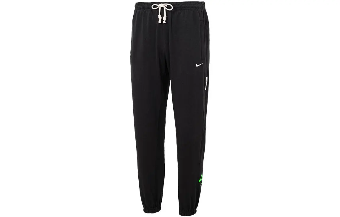 Nike Knitted Sweatpants Men's Black Moderate Cuffed Pants