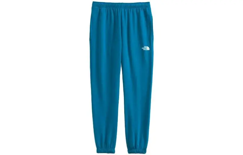 THE NORTH FACE Knitted Sweatpants Men's Blue Moderate Cuffed Pants