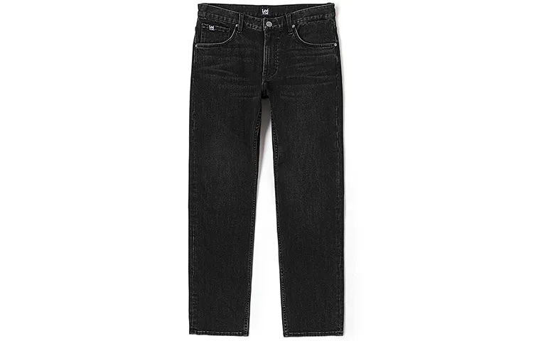 Lee Xline Jeans Men's Black Thickened Straight Fit Pants