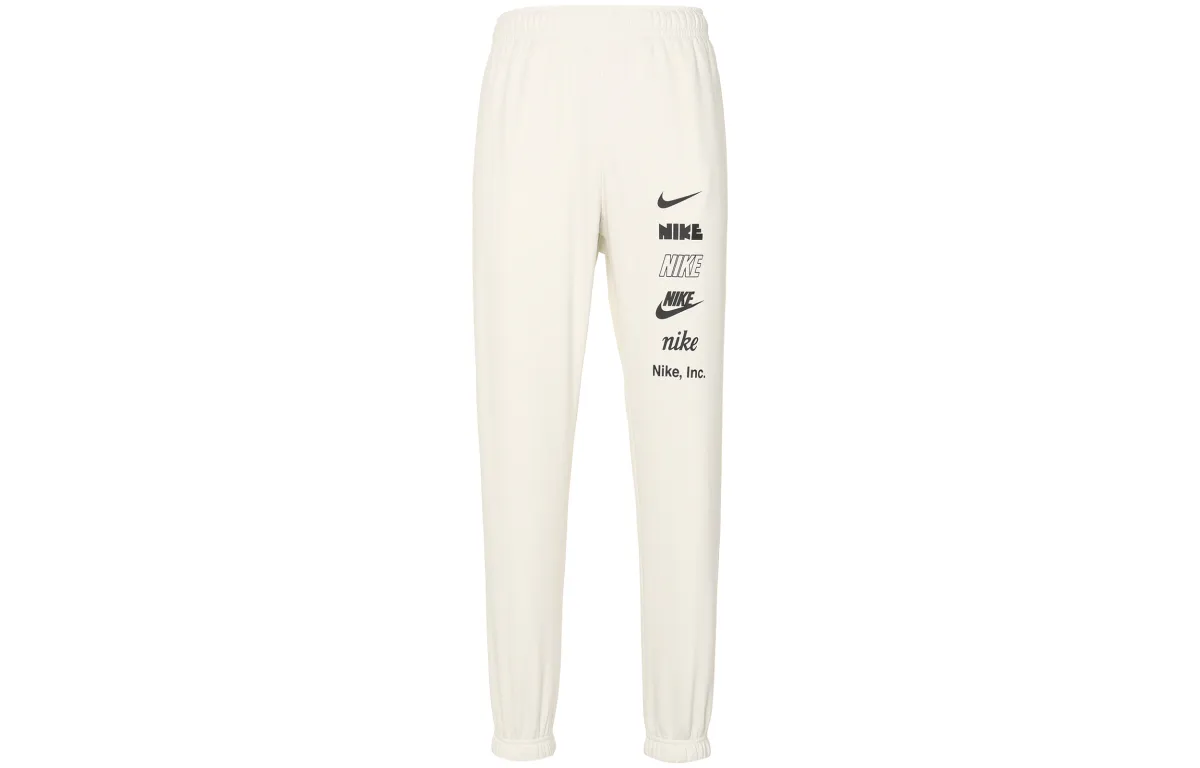 Nike Knitted Sweatpants Men's Gray Moderate Cuffed Pants