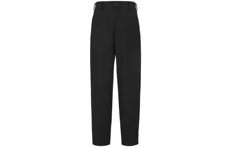 UNIQLO SS22 Solid Color Casual Pants Men's Black