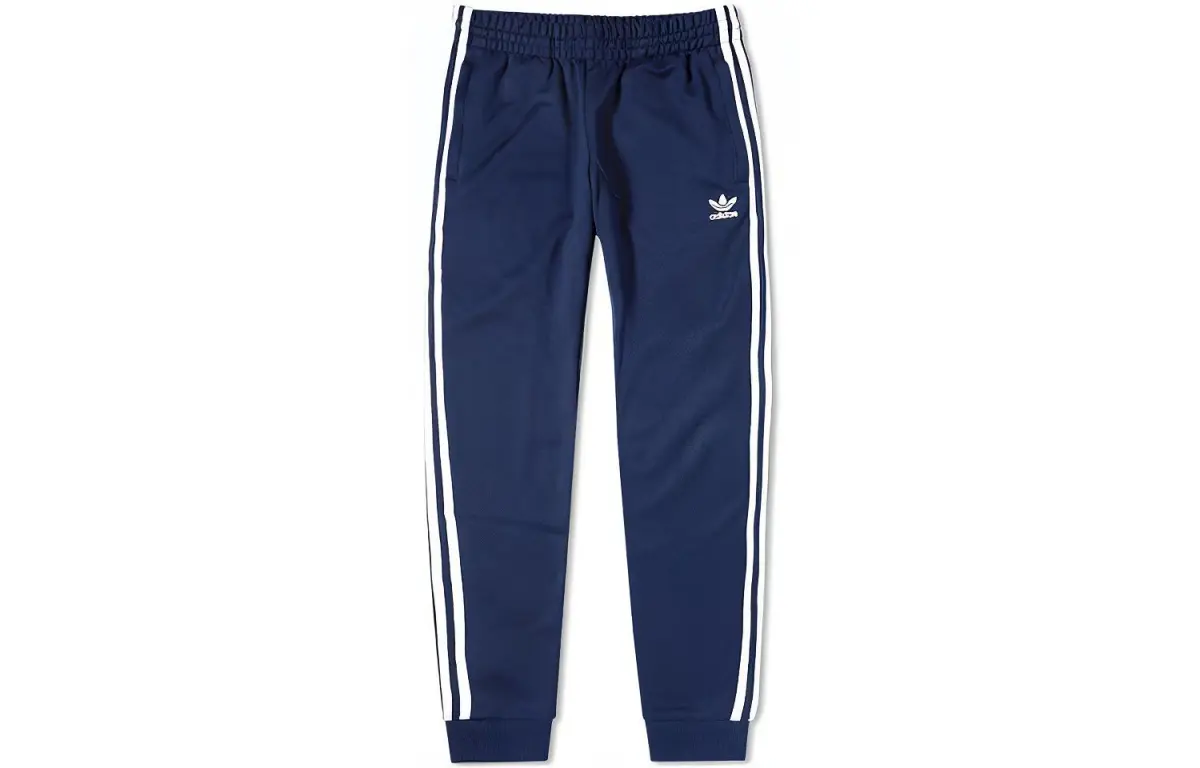 Adidas Originals SST Knitted Sweatpants Men's Dark Blue Moderate Cuffed Pants