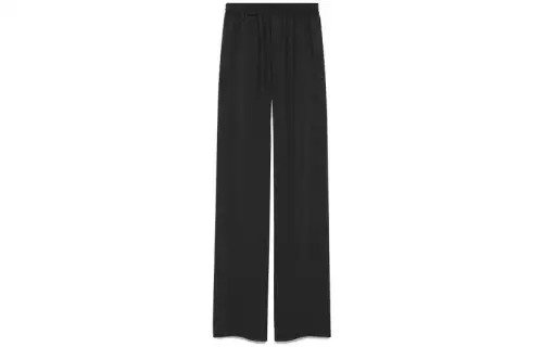 SAINT LAURENT Knitted Sweatpants Men's Black
