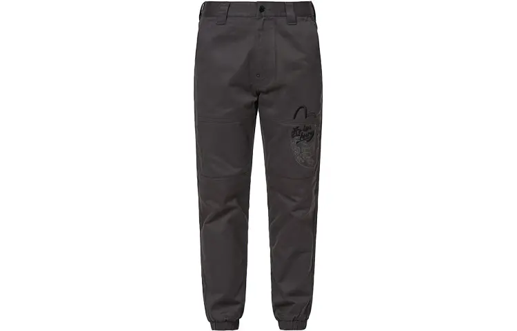 EVISU SS22 Casual Pants Men's Dark Gray