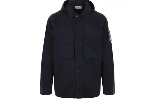 STONE ISLAND Logo Patch Hooded Jacket