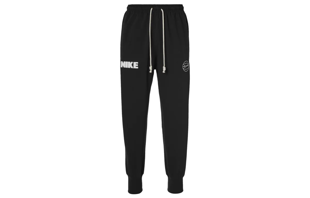 Nike Knitted Sweatpants Men's Black Moderate Cuffed Pants