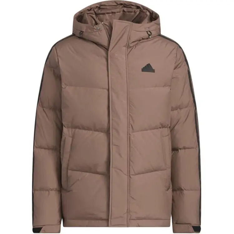 Adidas Sportlife Down Jacket Unisex Stratum Dark Earthy Brown