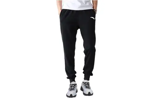 Anta Sports Life Collection Knitted Sweatpants Men's Basic Black