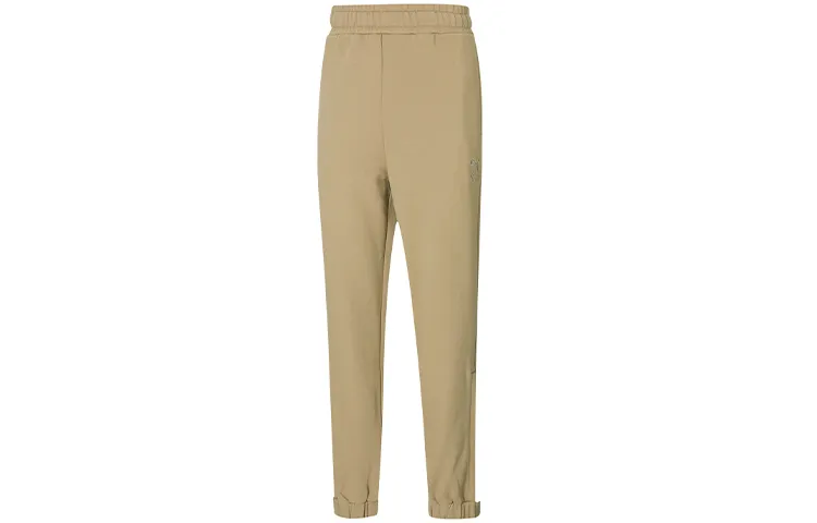 PUMA X Maison Kitsune Casual Pants Unisex Light Khaki Moderate Cuffed Pants