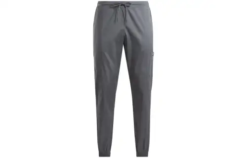 Reebok Knitted Sweatpants Unisex Gray Moderate Cuffed Pants