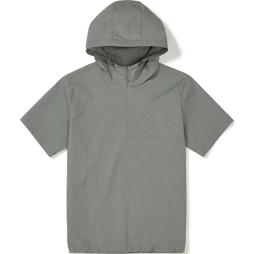 Snow peak Root Stitch simple solid color waterproof hooded pullover jacket, same style for men and women