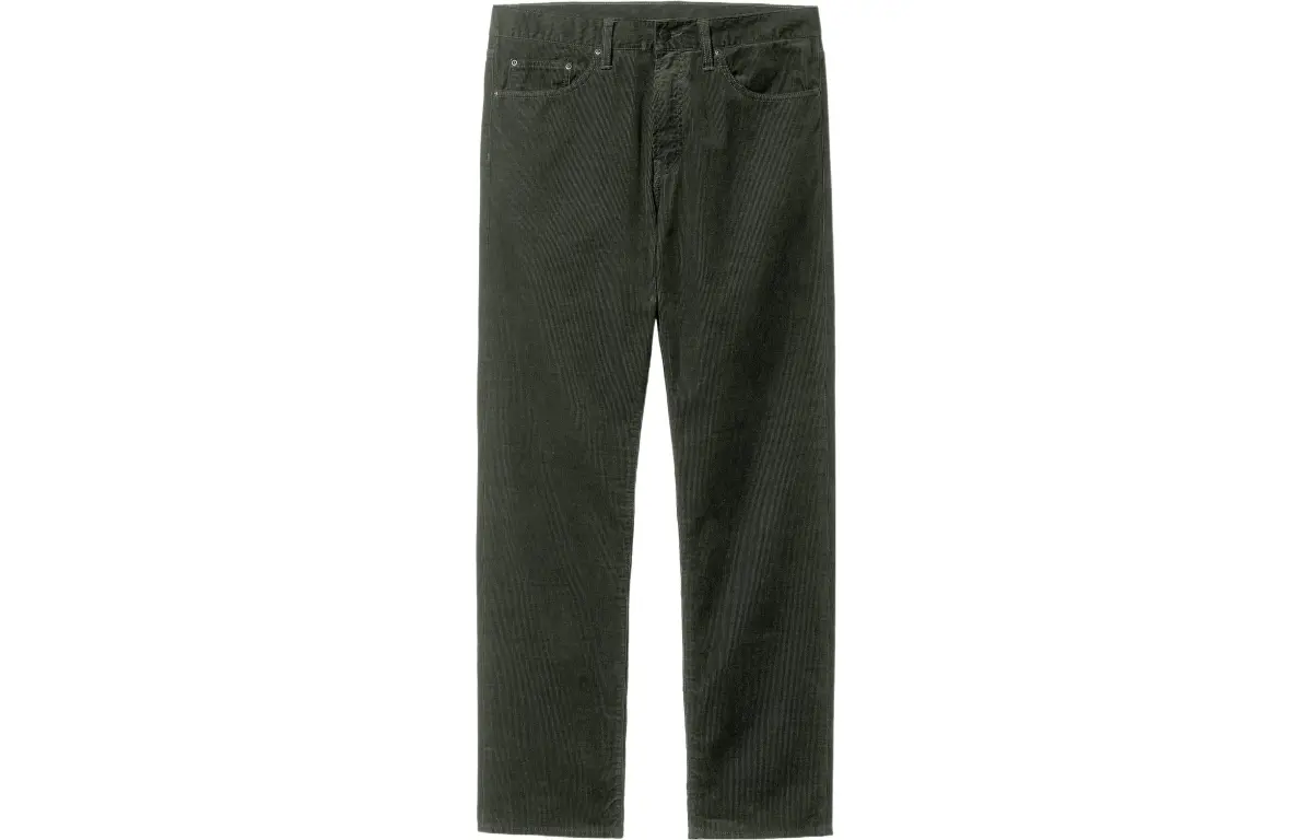 Carhartt WIP Casual Pants Men's Green Moderate Straight Fit Pants