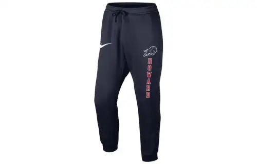 Jordan Knitted Sweatpants Men's Dark Blue Moderate Cuffed Pants